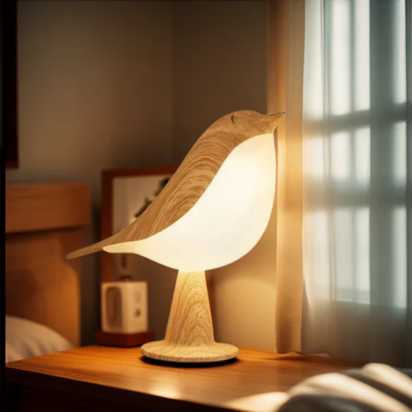 ZenBird LED Bedside Lamp with Aromatherapy Diffuser