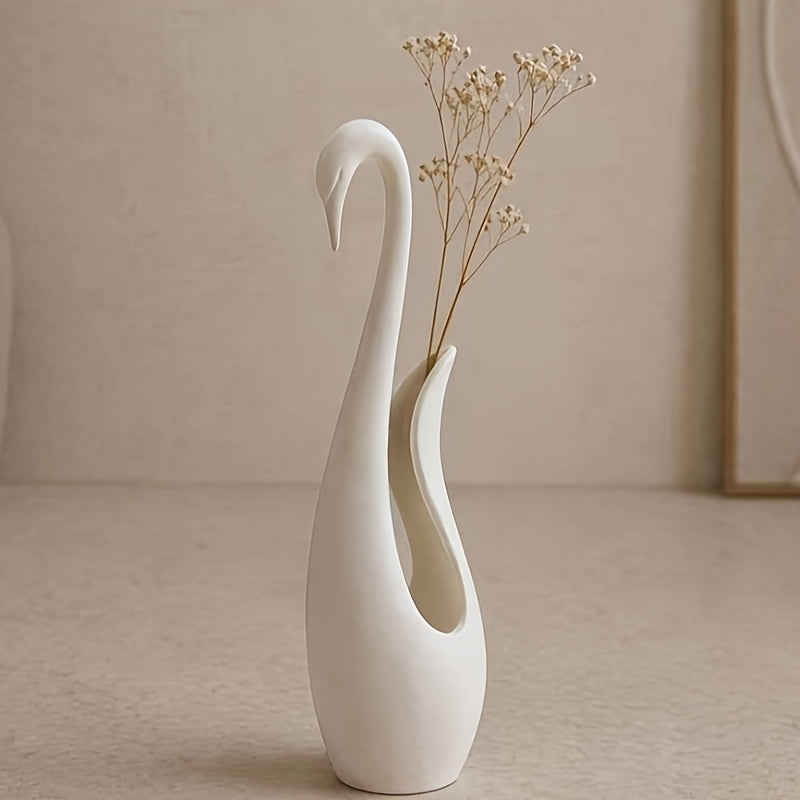 Plastic Abstract Swan Decorative Vase