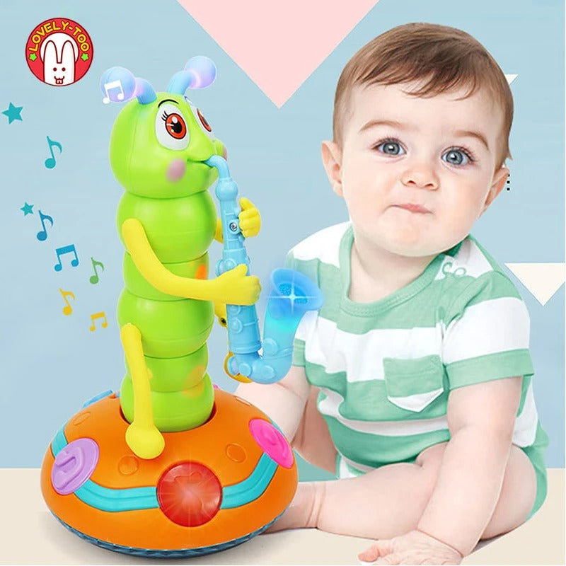 DANCING SAXOPHONE CATERPILLAR | MUSICAL TOY WITH LIGHTS & MOVEMENT