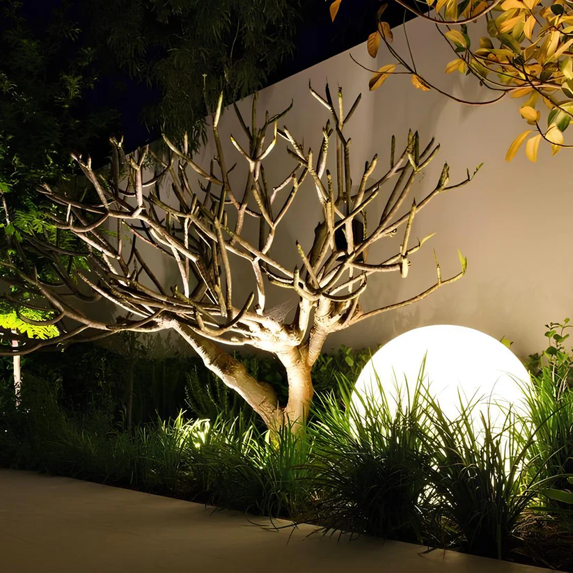 Radiant Spherical Garden Light