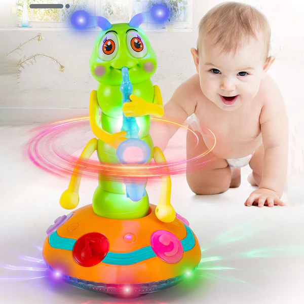 DANCING SAXOPHONE CATERPILLAR | MUSICAL TOY WITH LIGHTS & MOVEMENT