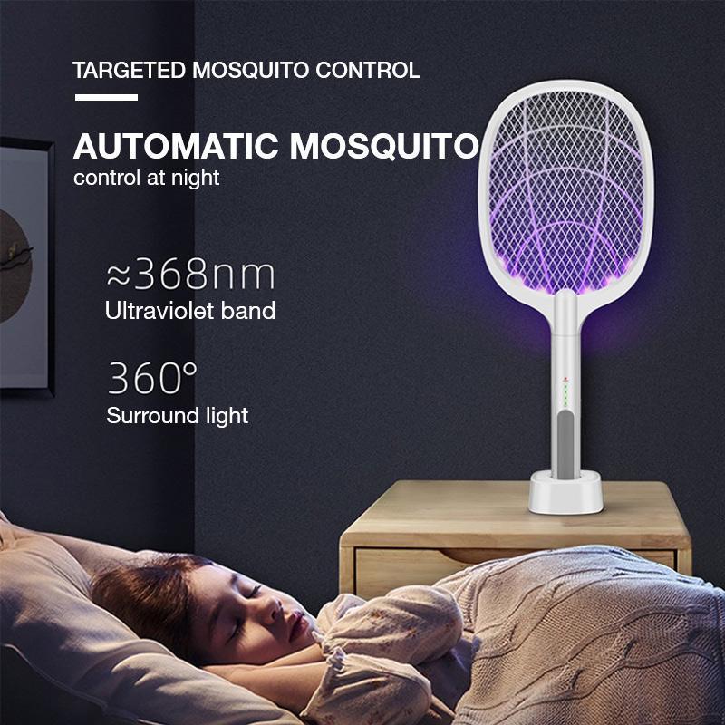 2-in-1 Electric Swatter & Night Mosquito Killing Lamp