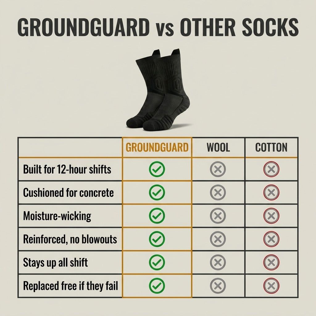 GroundGuard™ Work Socks