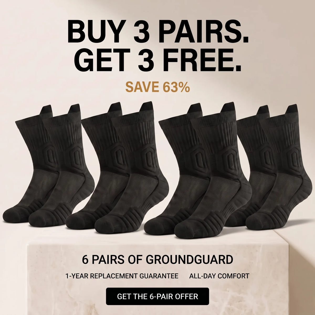 GroundGuard™ Work Socks