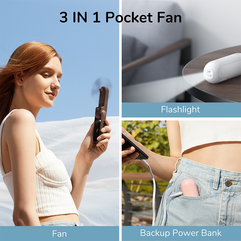 Rechargeable Mini USB Multifunction Portable Fan