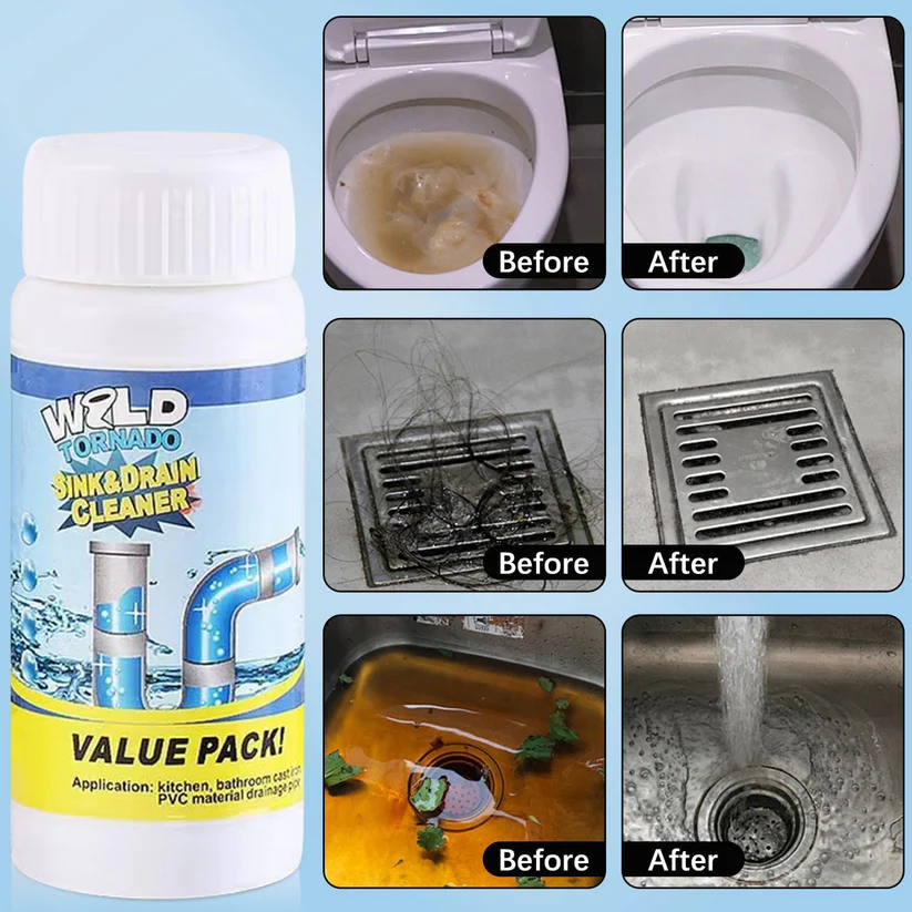 Powerful Drain Cleaning Powder