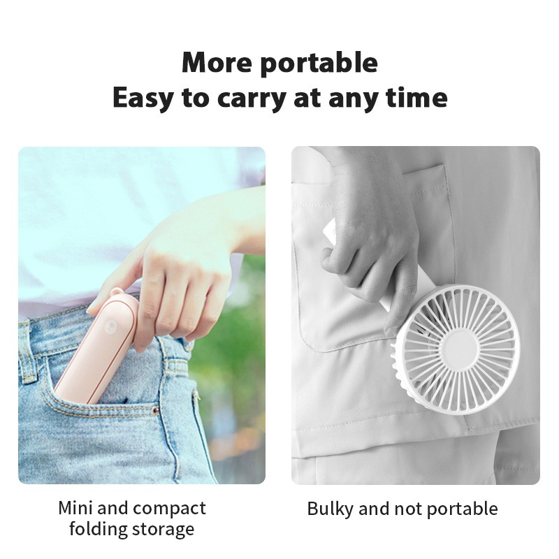 Rechargeable Mini USB Multifunction Portable Fan