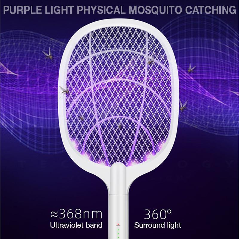 2-in-1 Electric Swatter & Night Mosquito Killing Lamp