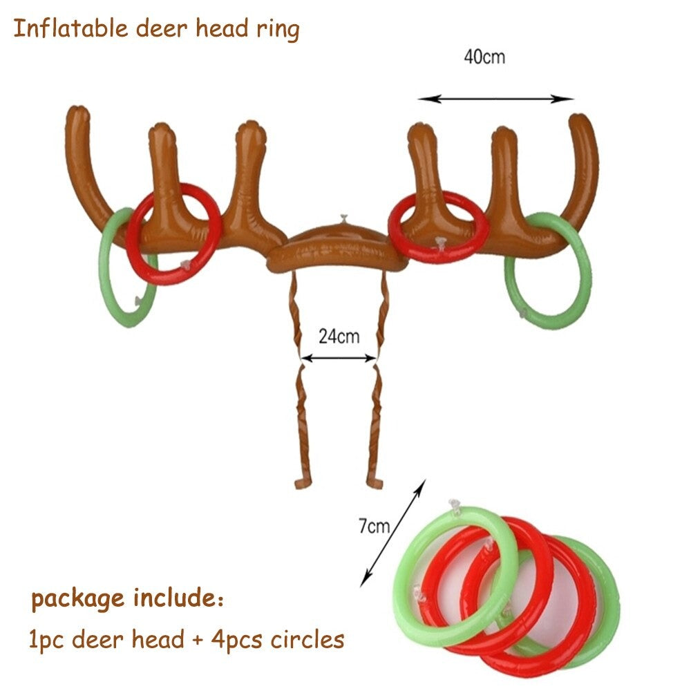 Christmas Reindeer Antler Ring Toss Game-Standard Set