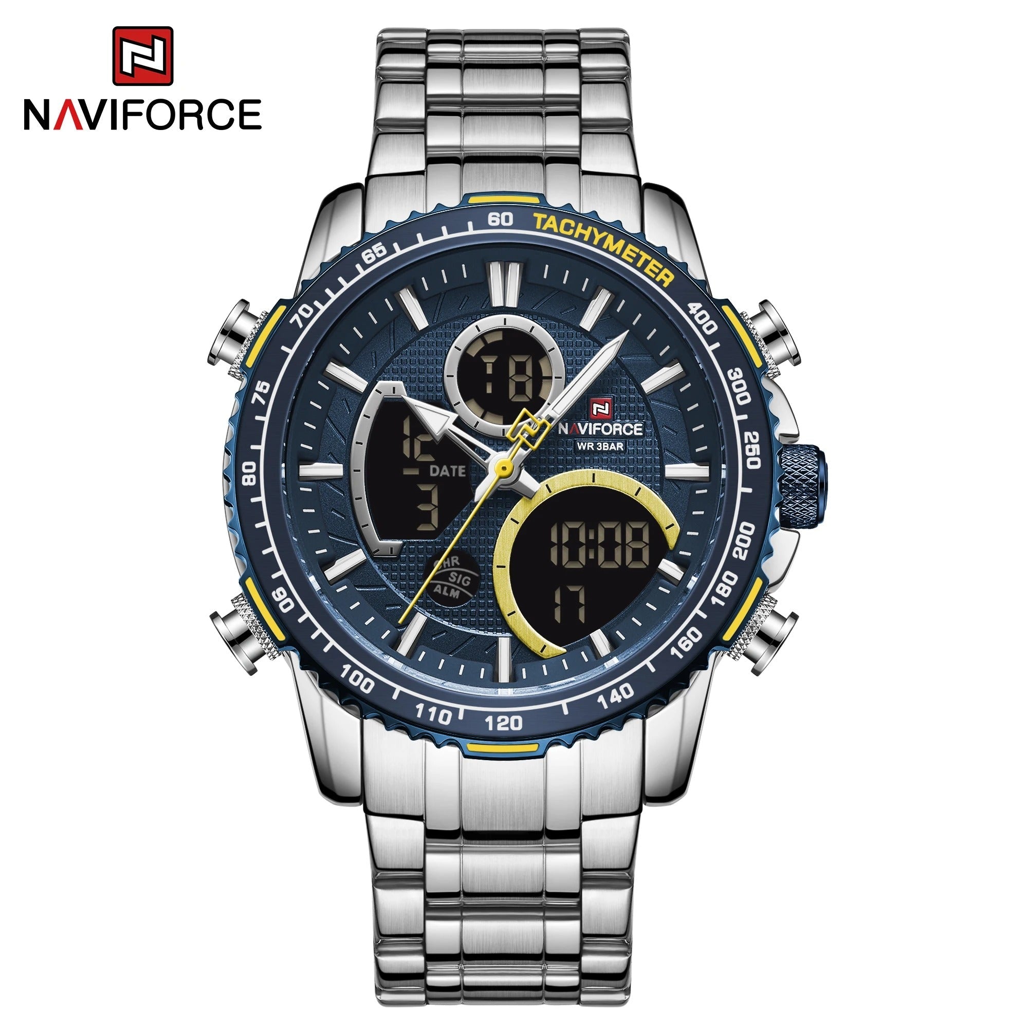 NAVIFORCE Men NF9182 Dual Display Relogio Masculino Watch