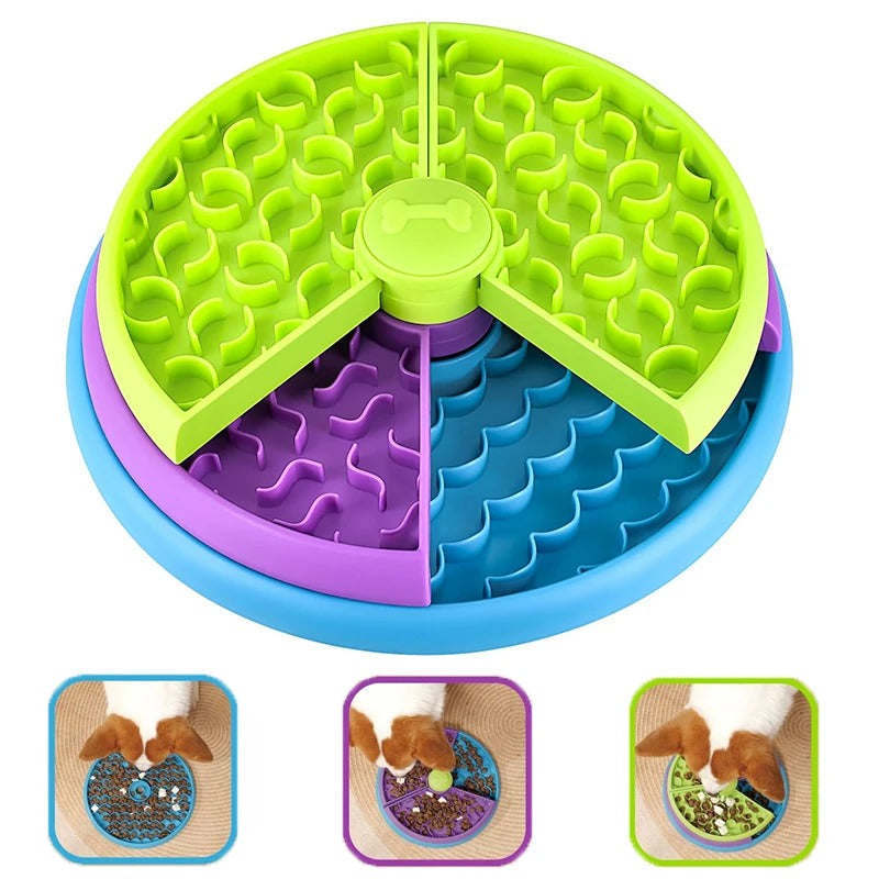 SnifferTurner | Interactive Rotating Dog Bowl for Mental Stimulation & Healthier Eating
