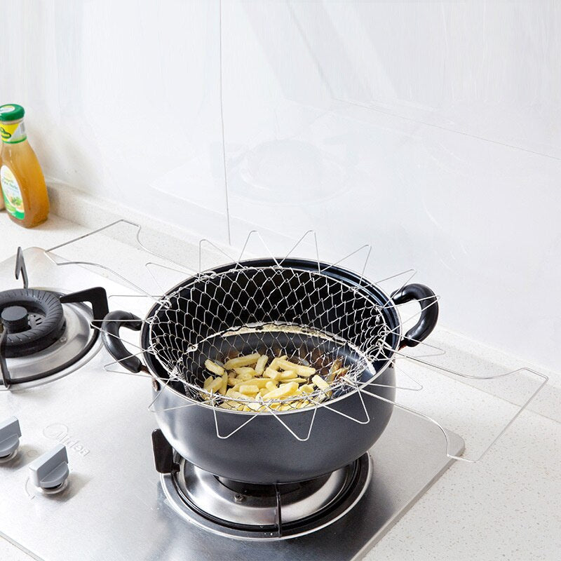 Foldable Basket Frying Drainer