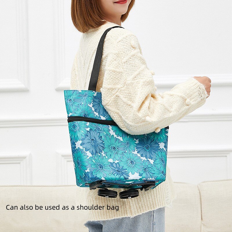 Foldable Trolley Shopping Bag