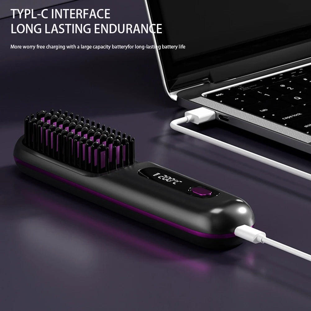 STYLO BRUSH | Cordless Hair Styling Brush with Ionic Technology for Smooth, Shiny Hair