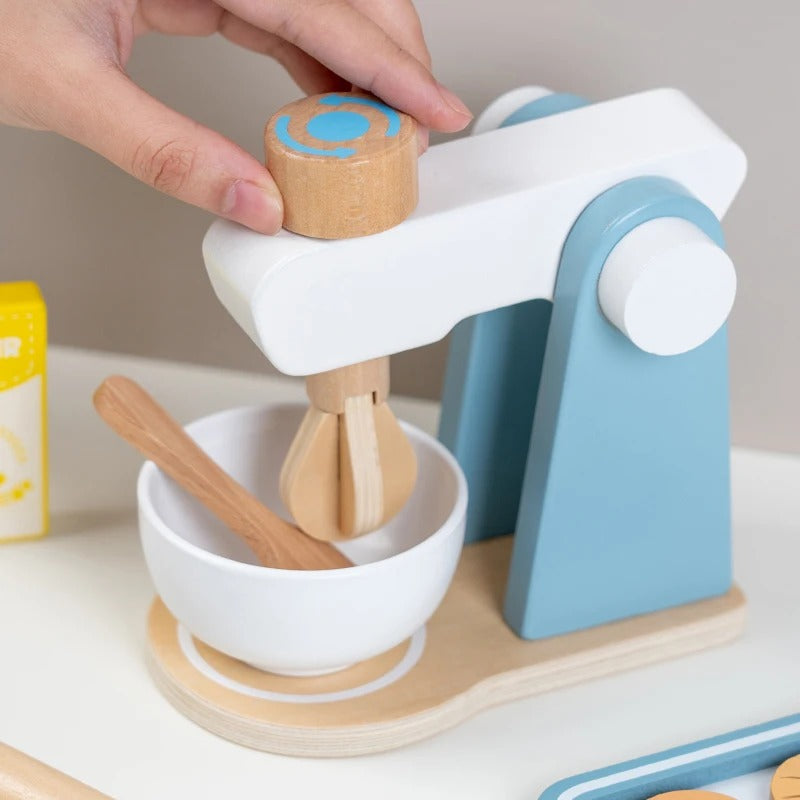 Delightful Wooden Food Processor Toy | Enhance Creativity & Coordination (8pcs)