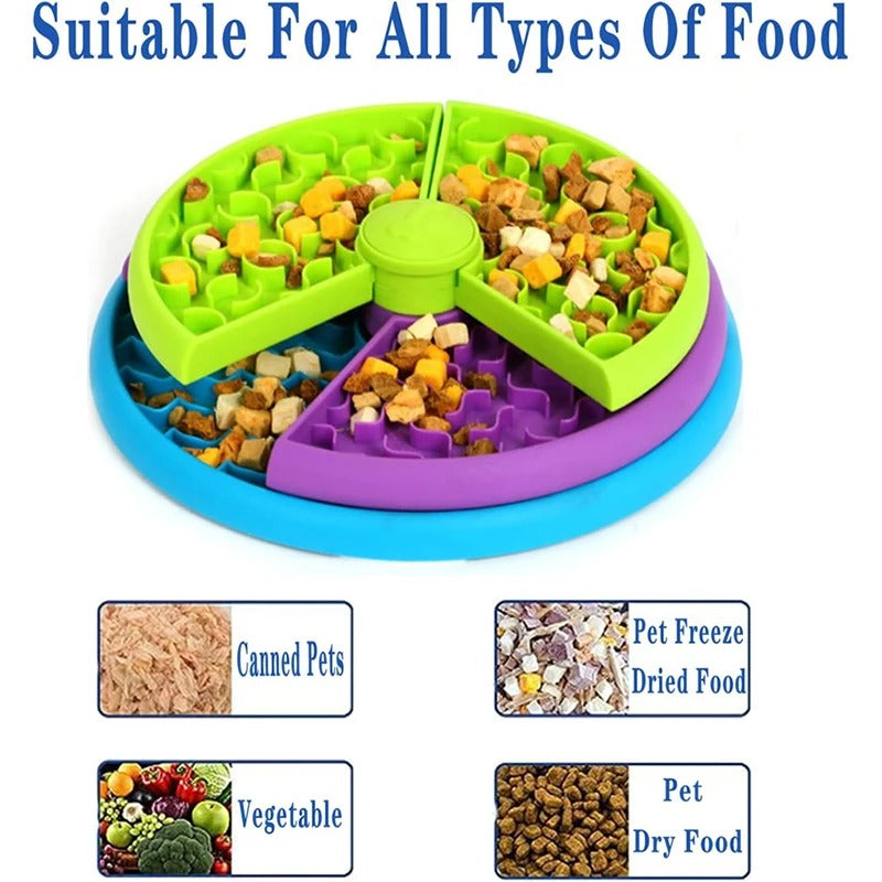 SnifferTurner | Interactive Rotating Dog Bowl for Mental Stimulation & Healthier Eating