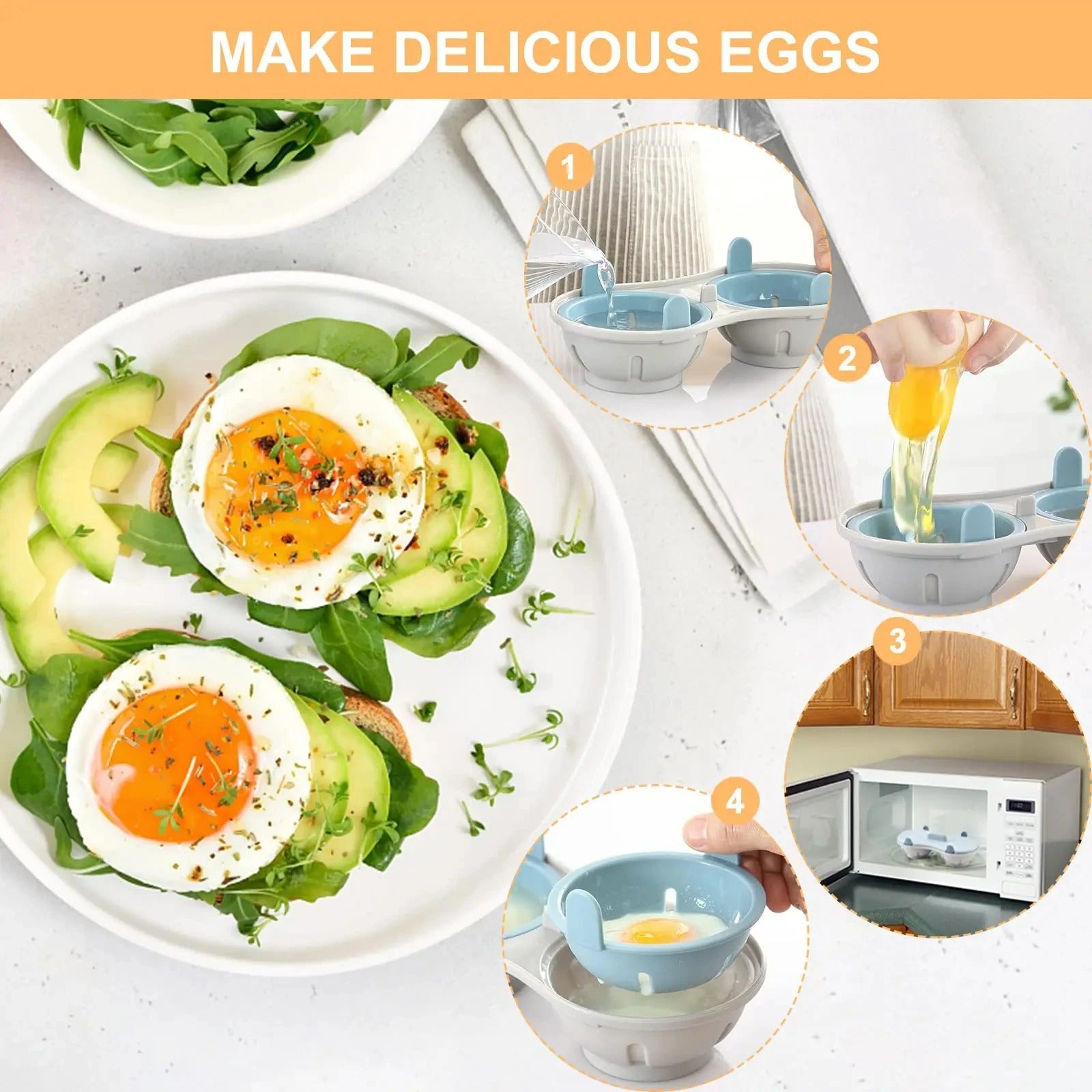 Effortless Silicone Egg Cooker | Make Perfect Poached Eggs in Minutes