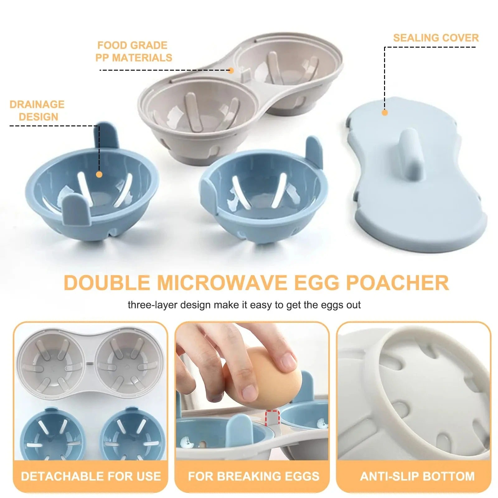 Effortless Silicone Egg Cooker | Make Perfect Poached Eggs in Minutes