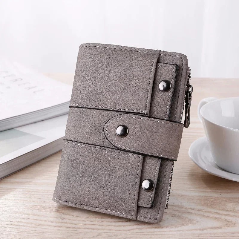 Women's Vegan Leather Multi-Compartment Wallet with Card Holder