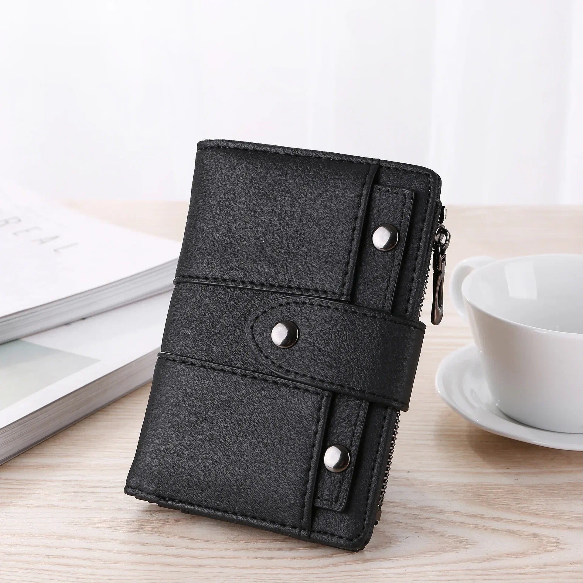 Women's Vegan Leather Multi-Compartment Wallet with Card Holder