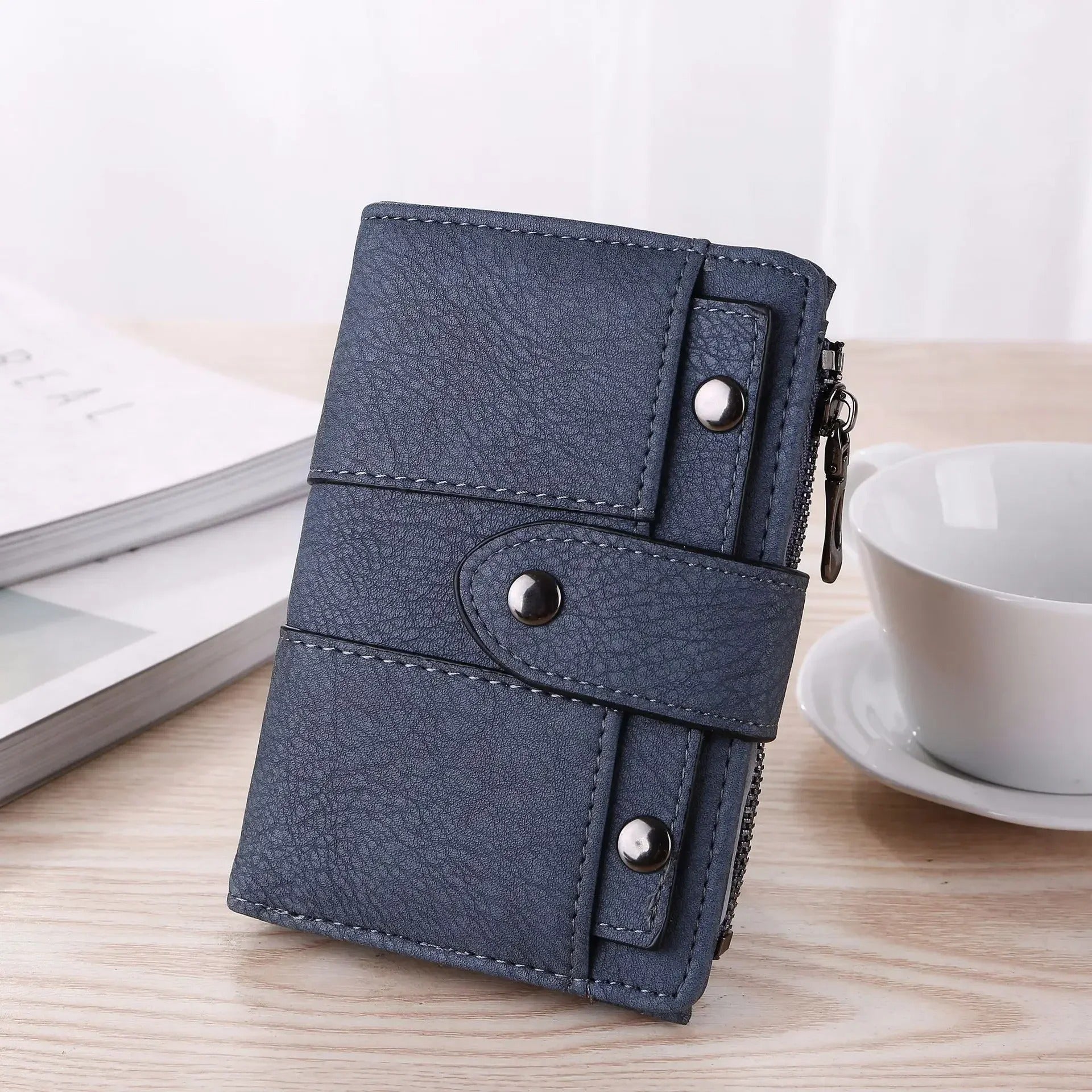 Women's Vegan Leather Multi-Compartment Wallet with Card Holder