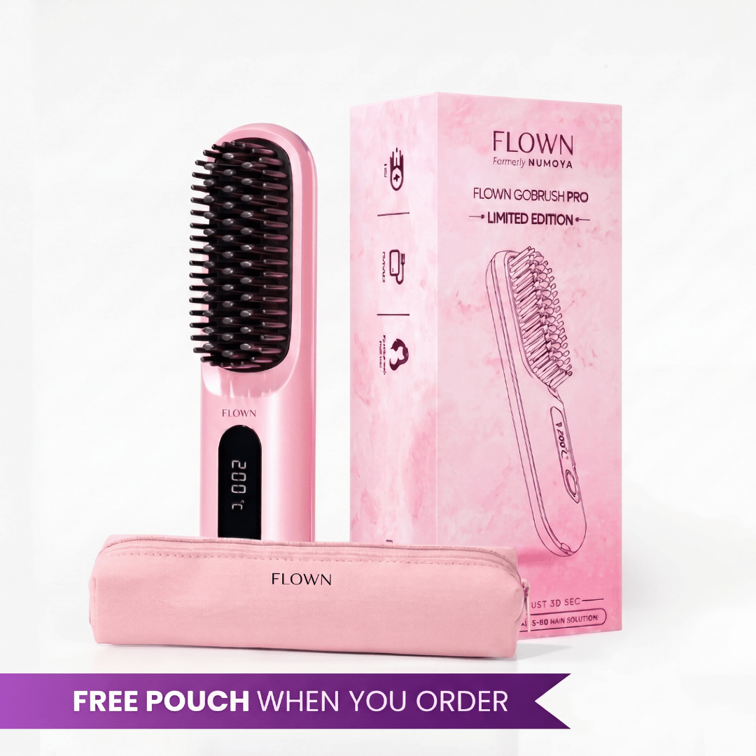 FLOWN formerly Numoya Portable Straightener Brush - GoBrush PRO