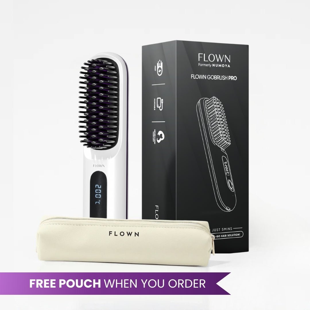FLOWN formerly Numoya Portable Straightener Brush - GoBrush PRO