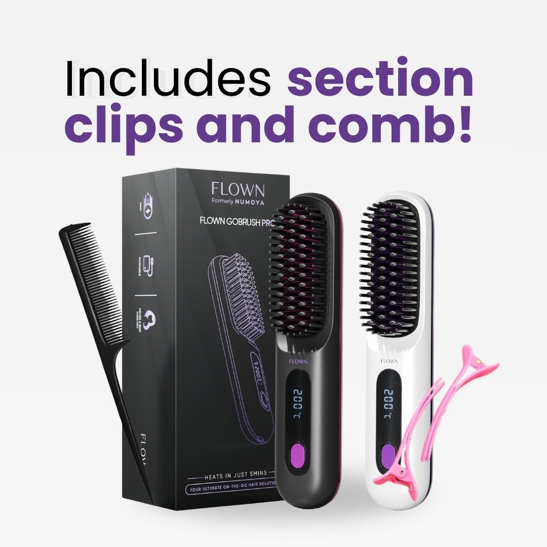 FLOWN formerly Numoya Portable Straightener Brush - GoBrush PRO