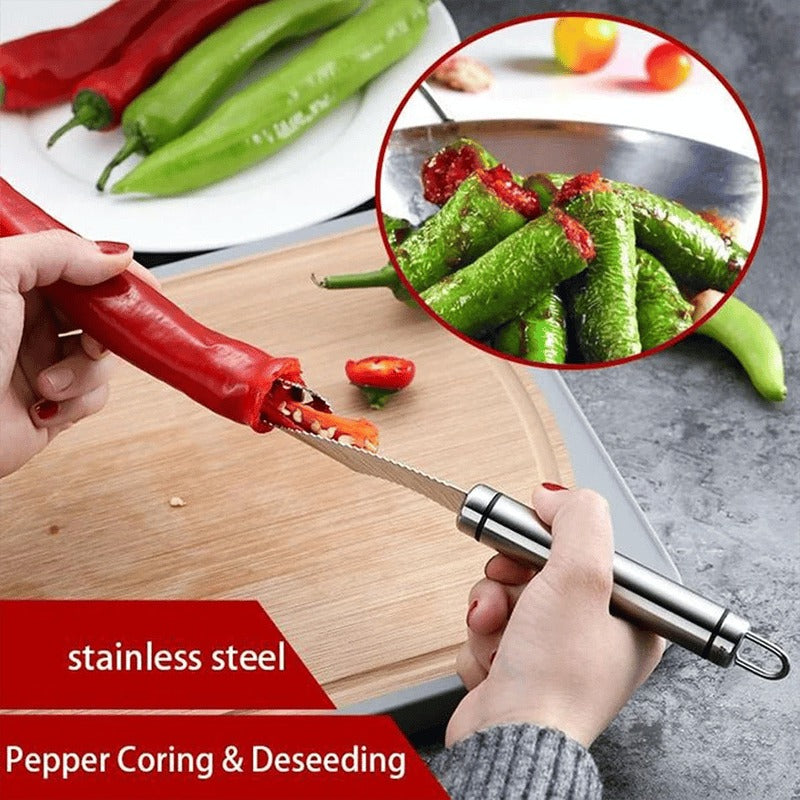 Stainless Steel Pepper Seed Corer Remover