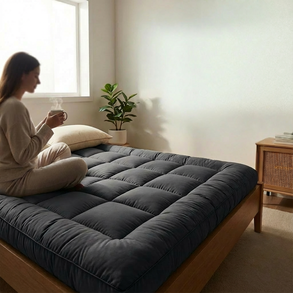 Cooling Bamboo Charcoal Mattress Topper – Clearance Offer