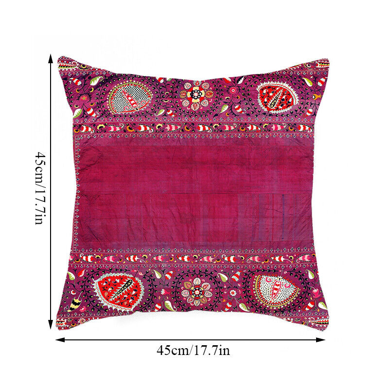 Ethnic Boho Mandala Print Linen Throw Pillow Case Sofa Cushion Cover Home Decor#