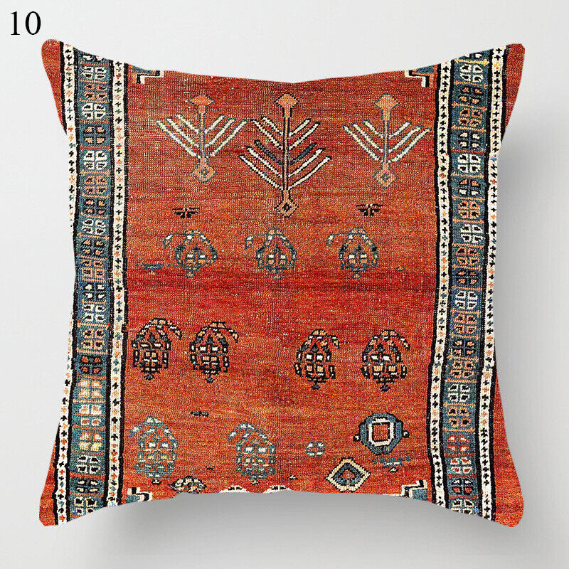 Ethnic Boho Mandala Print Linen Throw Pillow Case Sofa Cushion Cover Home Decor#