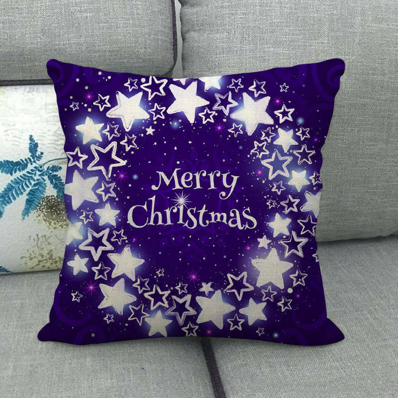 18" Cojines Merry Xmas Couch Throw Pillow Cover Case Home Sofa Decor Pillowslip