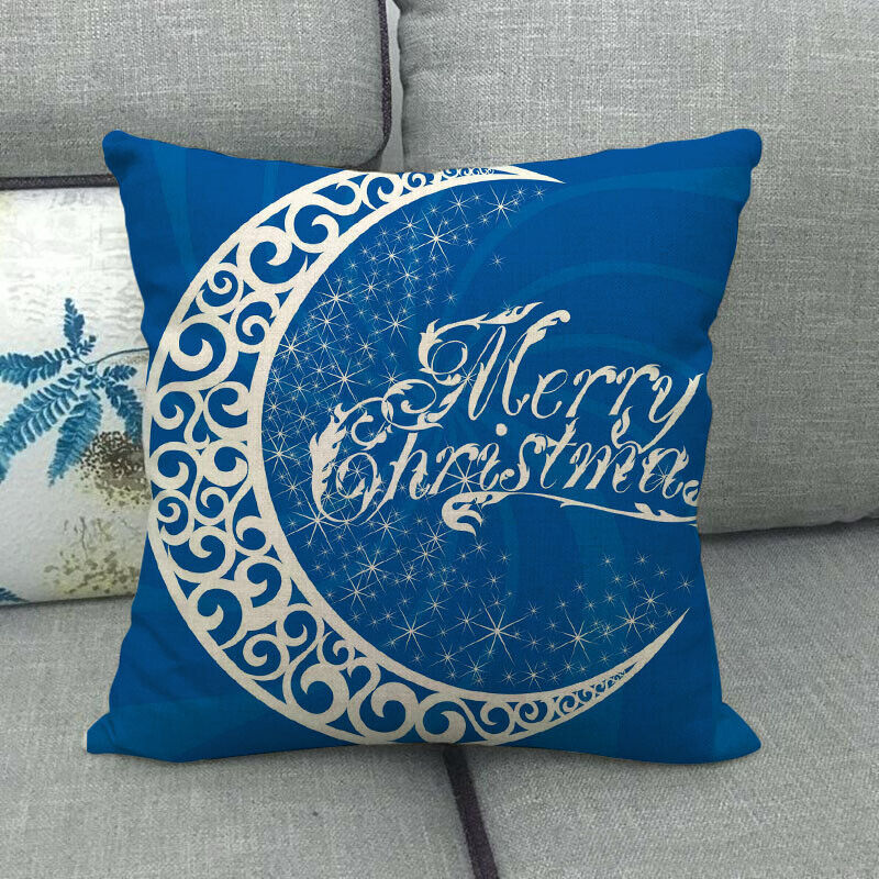 18" Cojines Merry Xmas Couch Throw Pillow Cover Case Home Sofa Decor Pillowslip