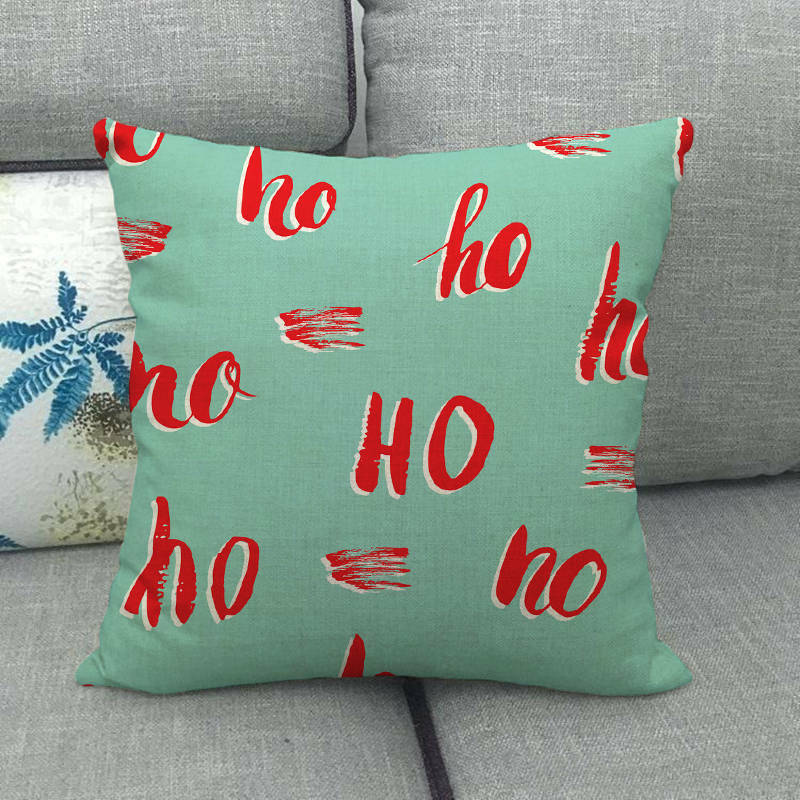 18" Cojines Merry Xmas Couch Throw Pillow Cover Case Home Sofa Decor Pillowslip