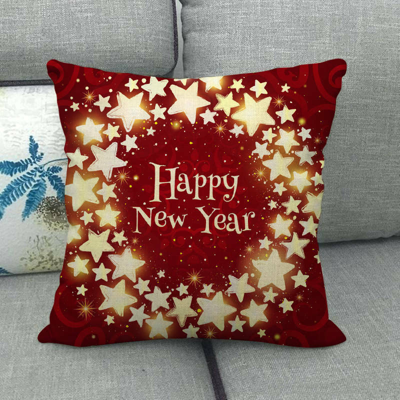 18" Cojines Merry Xmas Couch Throw Pillow Cover Case Home Sofa Decor Pillowslip