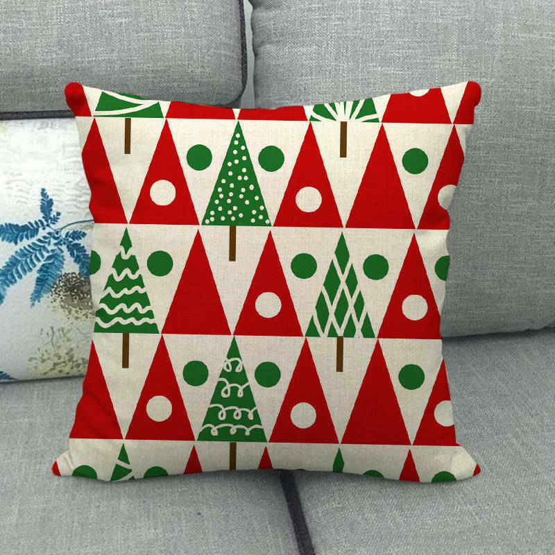 18" Cojines Merry Xmas Couch Throw Pillow Cover Case Home Sofa Decor Pillowslip