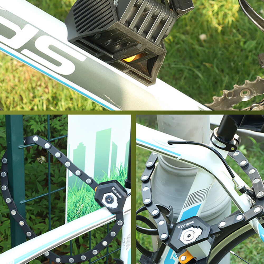 Foldable Chain Bike Lock - Anti-theft & Stays with the Bike