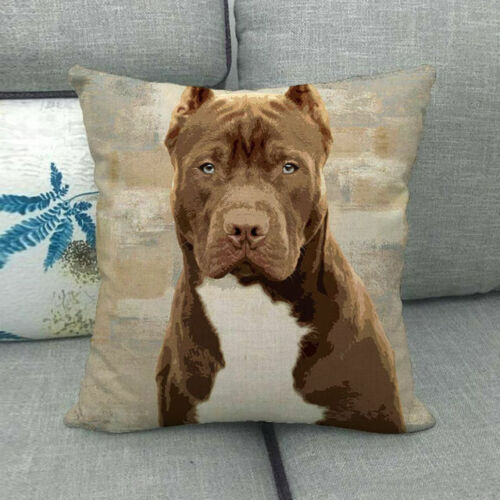 18" Pet Dog Puppy French Bulldog Throw Pillow Case Labrador Couch Cushion Cover