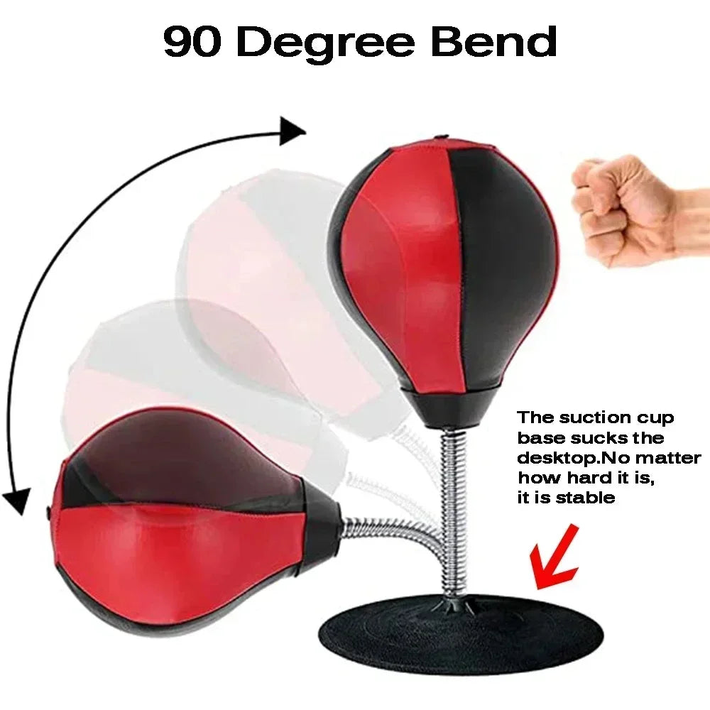 Desktop Punching Bag - For Adults & Kids Easy Setup