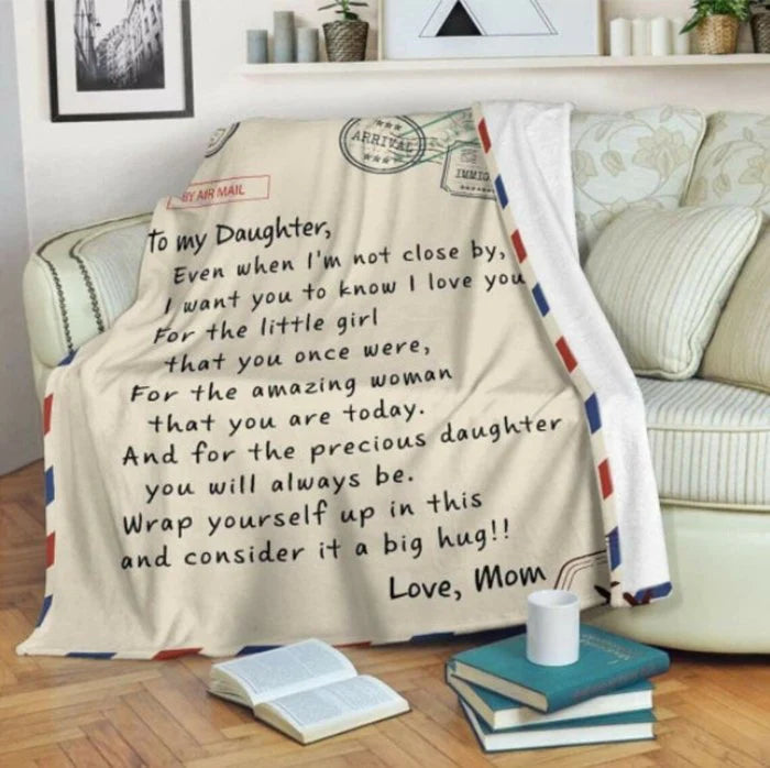 🎁To My Daughter - Warm Gift Blanket