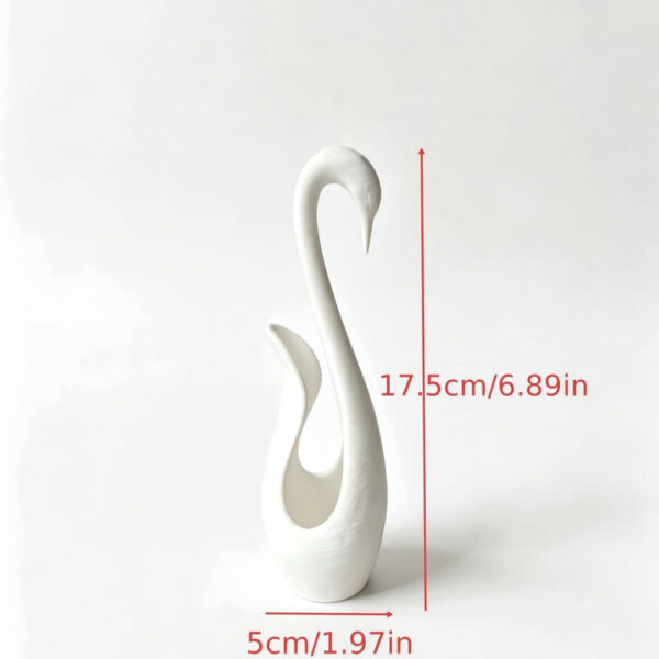 Plastic Abstract Swan Decorative Vase