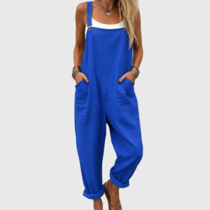 SOFT BLUE JUMPSUIT CASUAL STYLE