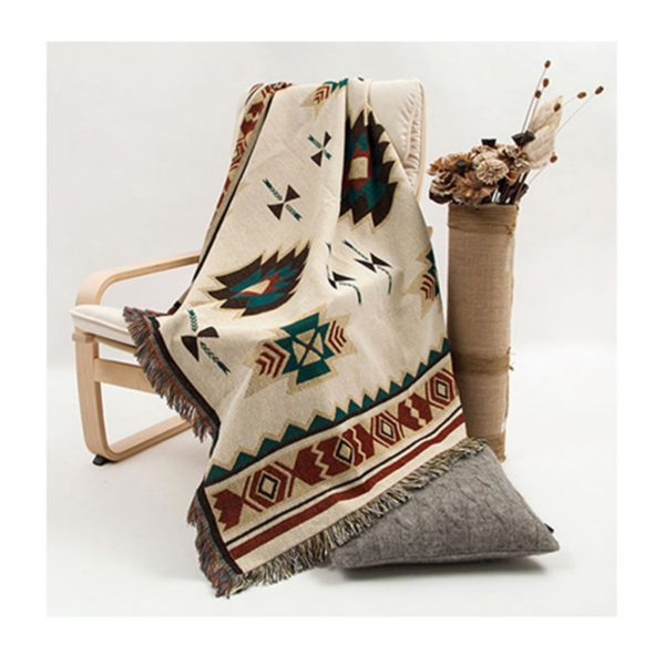 Geometric Aztec Throw Blanket