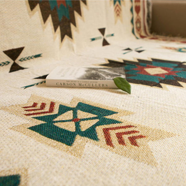 Geometric Aztec Throw Blanket