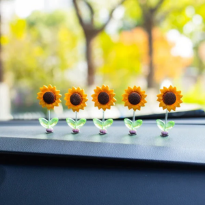 SunnyVibe Sunflower Car Ornaments