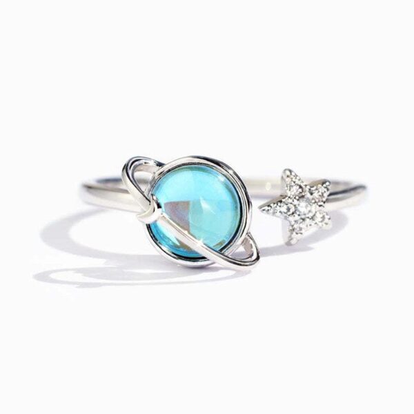 Star and Moon Ring For Daughter