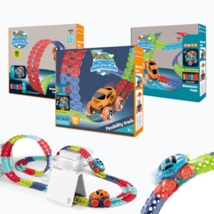 Ultra-Flexible Montessori Machine Track | Educational & Safe Toy