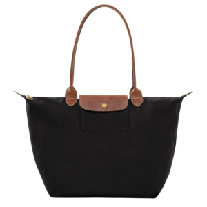 Large Foldable Nylon Bag, Black
