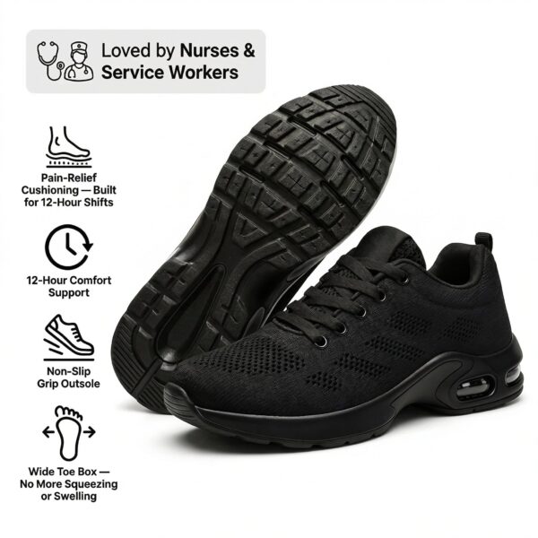 Orthora™ Pro – 12-Hour Shift Shoes for All-Day Foot, Knee & Back Pain Relief (BOGO)
